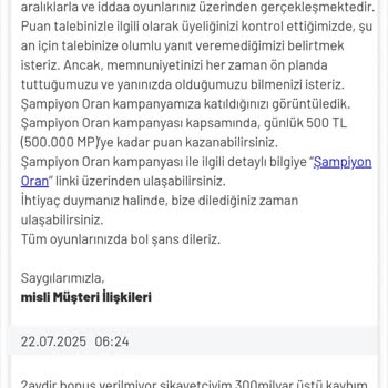 Oran Düşürülmesi Ve Bonus Eksikliği Nedeniyle Yaşanan Kayıplar
