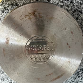 Schafer Çelik Tencere Setinde Paslanma Ve Yanık Sorunu