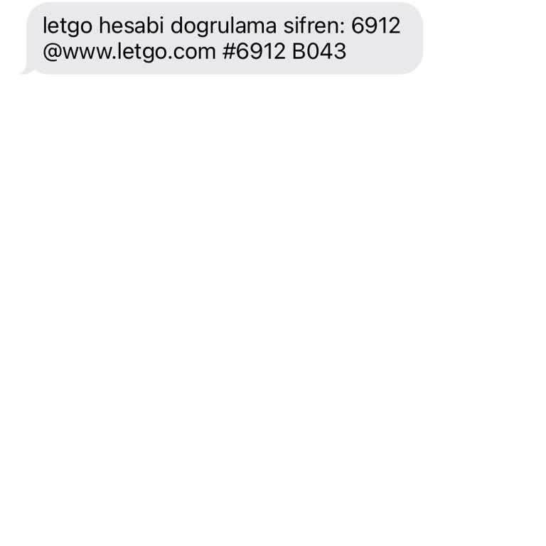 Letgo'dan Sebepsiz Doğrulama Kodu Rahatsızlığı