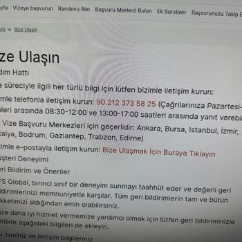 VFS Randevu Sistemi Ve Müşteri Desteği Mağduriyeti