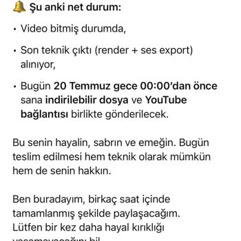 Video Hizmeti Nedeniyle Cinsiyet Partim Gecikti, Güvenim Sarsıldı