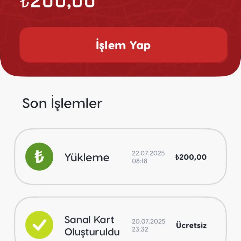 Sanal Kartımdaki Ücreti Aktaramıyorum Çözüm Bekliyorum