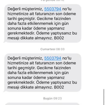 Teslim Edilen Cihaz Sonrası Haksız 2000 TL Fatura Ve Sürekli Ödeme Mesajları