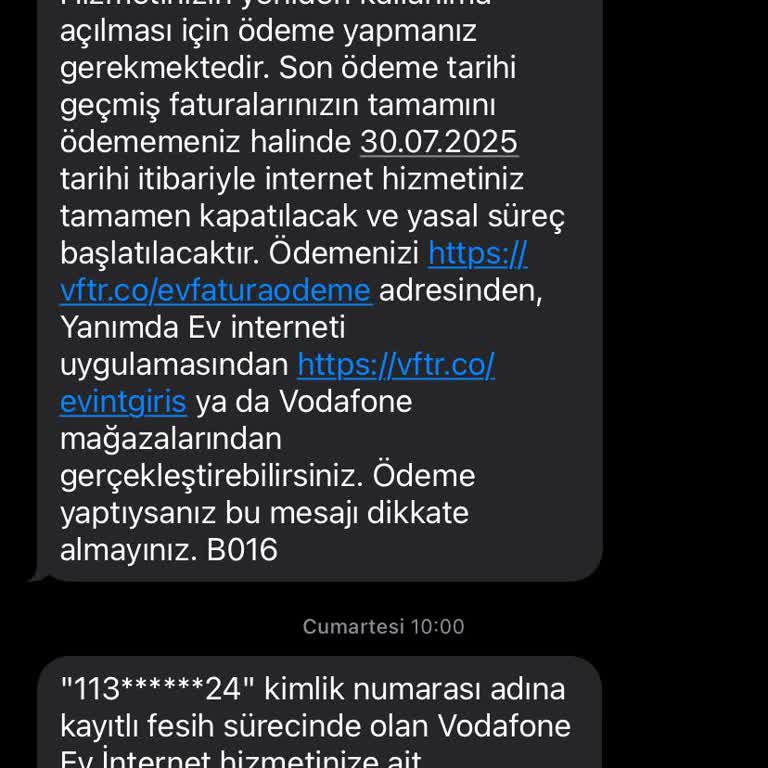 Kullanılmayan İnternet İçin Fatura Ve Yasal Takip Mağduriyeti