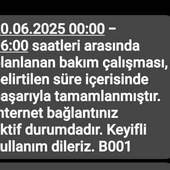 Uzun Süreli Gece İnternet Kesintilerine Çözüm Bekliyorum
