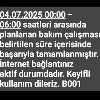 Uzun Süreli Gece İnternet Kesintilerine Çözüm Bekliyorum