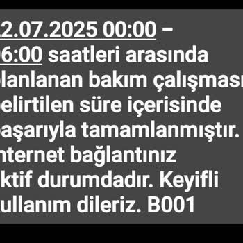 Uzun Süreli Gece İnternet Kesintilerine Çözüm Bekliyorum
