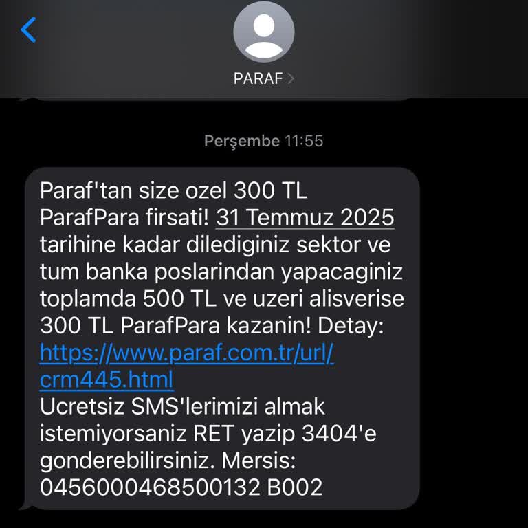 Kampanya Vaat Edilen ParafPara Kartıma Yüklenmedi