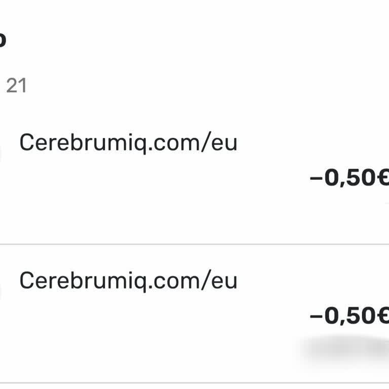 I Was Charged €1 by Cerebrum IQ and Demand No Further Charges
