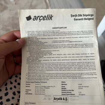 Arçelik'ten Aldığım Ürünün Faturasına Ulaşılamıyor, Garanti İşlemleri Yapılamıyor