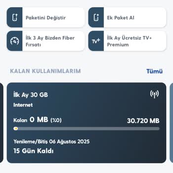 Fatura Ödenmediğinde İnternet Paketimin Hızla Tükenmesi Ve Müşteri Hizmetlerinin İlgisizliği
