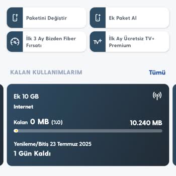Fatura Ödenmediğinde İnternet Paketimin Hızla Tükenmesi Ve Müşteri Hizmetlerinin İlgisizliği