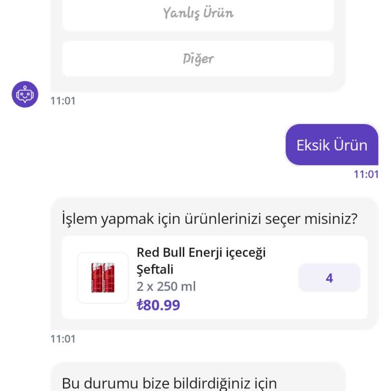 Getir Büyükte Eksik Ürün Sorunu Tekrar Ediyor