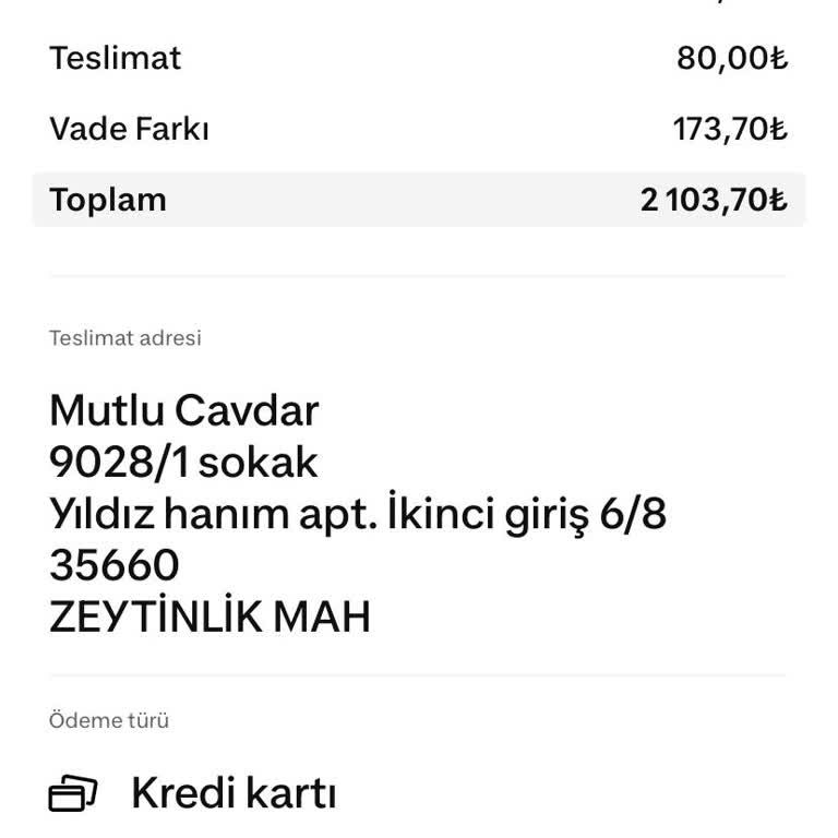 Yanlış Adrese Teslim Edilen Siparişle Hayal Kırıklığı