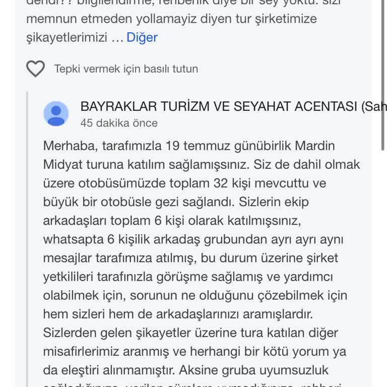 Mardin Midyat Turunda Yaşadığımız Memnuniyetsizlik Ve Haksız Suçlamalar