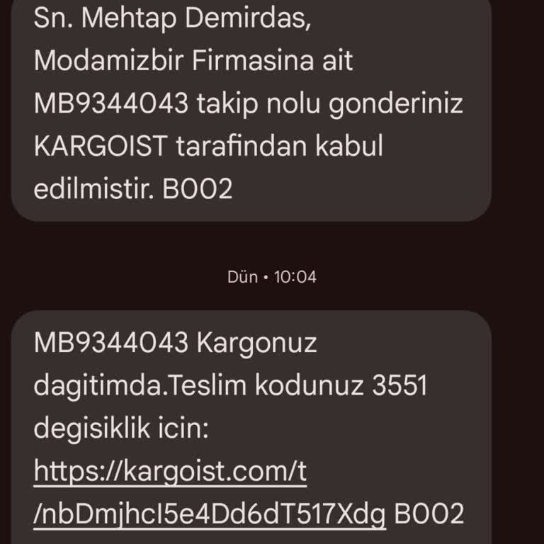 Kargoist'ten Sürekli Teslimat Ve İletişim Sorunu Yaşıyorum