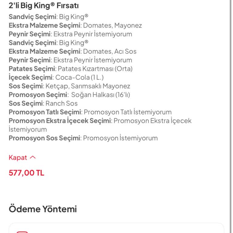 Burger King Yanlış Tutarla Yapılan Para İadesi Ve Bayat Hamburger Ekmekleri