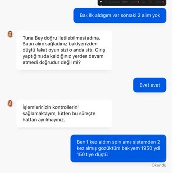 Kazandığım Bakiyenin Silinmesi Ve Destek Ekibinin İlgisizliği