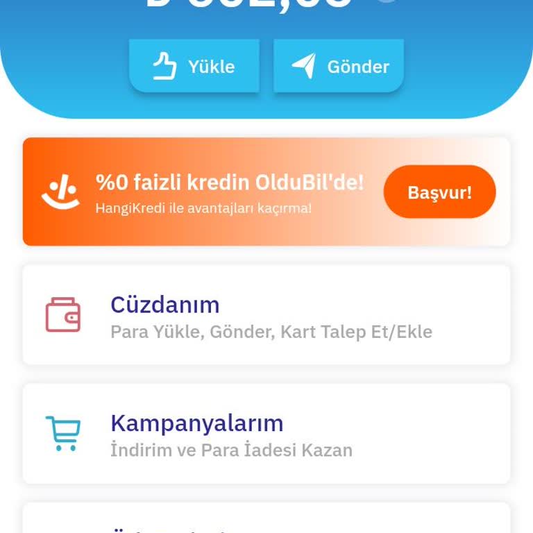 Oldubil Kartıma Yükleme Yaptım, Harcama Yapamıyorum