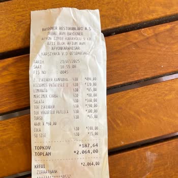 Baydönerde Soğuk Yemek Ve İlgisiz Hizmetle Karşılaştım