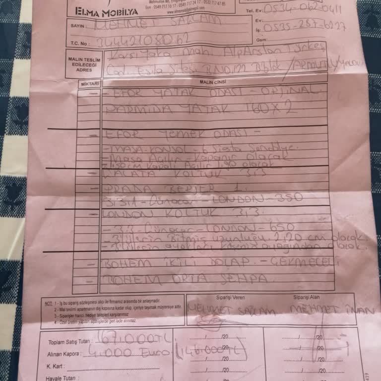 Mobilyalar Geç Ve Kusurlu Teslim Edildi İletişim Kurulamıyor