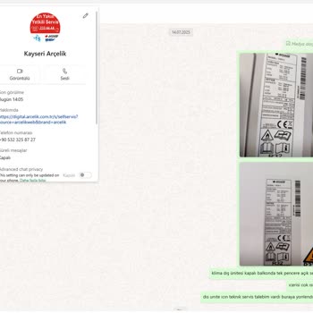 Arçelik Klima Servisinin İlgisizliği Ve Çözüm Sunmaması