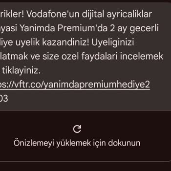 Vodafone Yanımda Premium Hediye Üyeliği Aktif Edilemiyor, Sorun Çözülemiyor