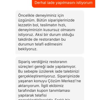 Migros Sanal Market Ve Burger King'den Bozuk Ürün Ve İade Sorunu