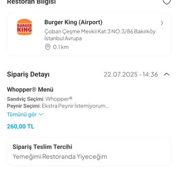 Burger King Whopper Menüde Eksik Malzeme Ve Kötü Sunum Deneyimi