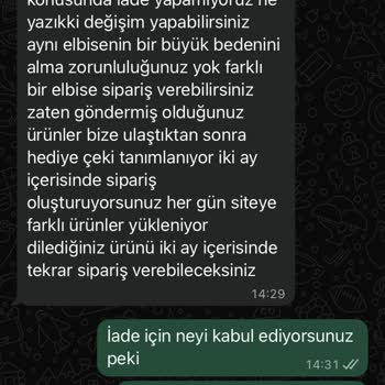 İade Talebim Reddedildi, Değişim Ve Kargo Ücreti Konusunda Mağdur Edildim
