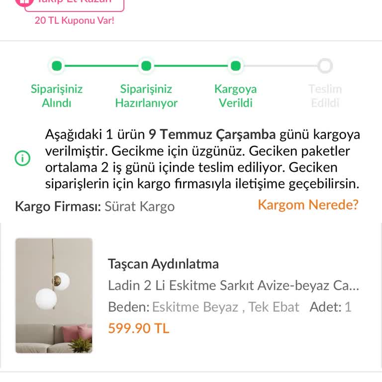 Kargom 15 Gündür Teslim Edilmedi, Ücret İadesi İstiyorum