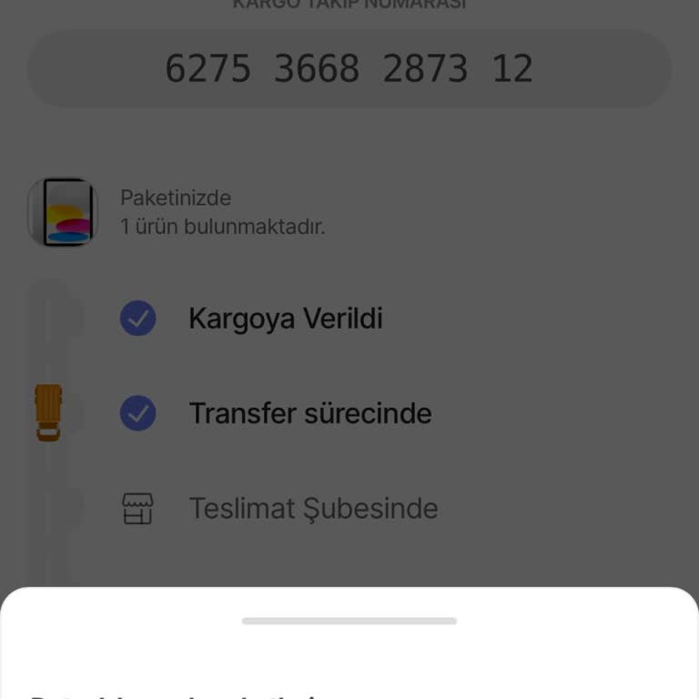 İpad Siparişim Günlerdir Aktarma Merkezinde Bekliyor