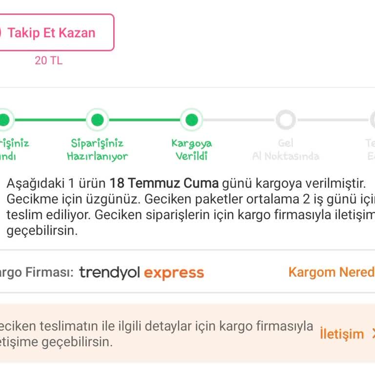 Kargom Kayboldu Trendyol Express Teslimatım Günlerdir Ulaşmadı