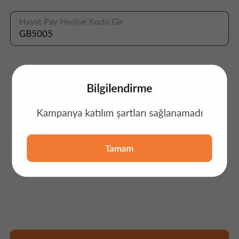 Davet Kodu İle Kampanyaya Katılamadım, Açıklama Ve Çözüm Bekliyorum