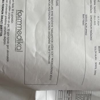 Ayıplı Terlik İçin Değişim Reddedildi