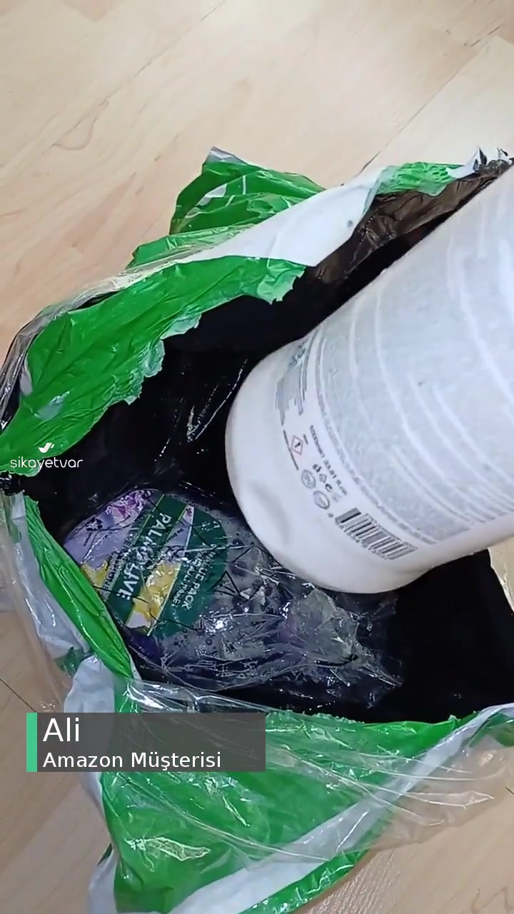 Amazon Naylon Poşet İçinde Gönderilen Sıvı Sabunlar Akmış videonun kapak resmi