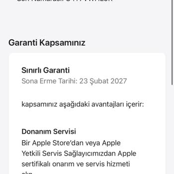 Satın Aldığım Apple Watch'un Garantisi Başlamış Ve Kordonu Eksik Geldi