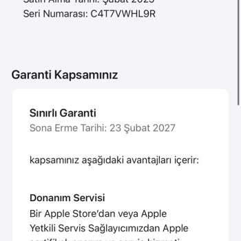 Satın Aldığım Apple Watch'un Garantisi Başlamış Ve Kordonu Eksik Geldi