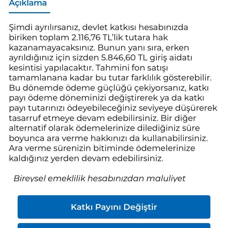 BES Birikimimden Yüksek Kesinti Yapıldı, Paramı Alamıyorum