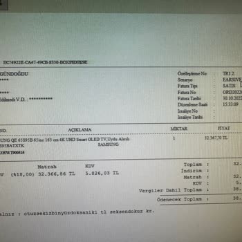 Sigorta Şirketi Bozulan TV İçin Güncel Fiyat Yerine Eski Fatura Bedelini Çek Olarak Verdi