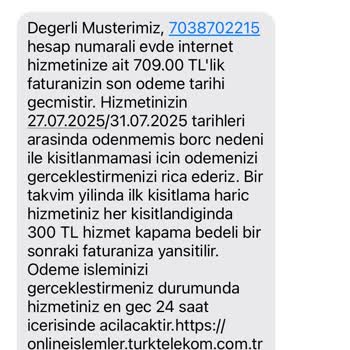 Taahhütlü Paket Değişikliğinde Beklenmeyen Hız Ve Yetersiz Bilgilendirme