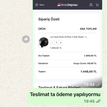 Sipariş Verdiğim Kask Teslim Edilmedi, Firma İletişime Geçmiyor