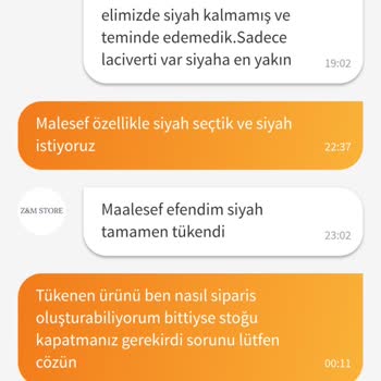 Sipariş Sonrası Stok Sorunu Ve Müşteri Hizmetlerinde Olumsuz Deneyim