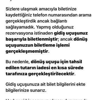 Enuygun'dan Alınan Bilette Hatalı İşlem Ve Ücret İadesi Sorunu