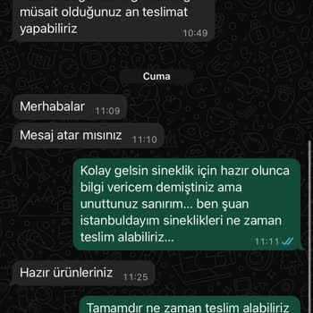 Sineklik Siparişim Teslim Edilmedi, Firma Güven Vermiyor