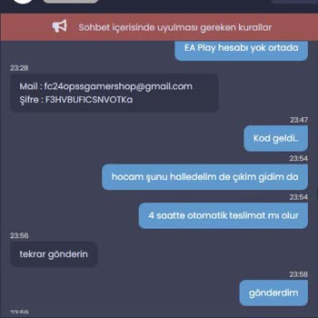 Satıcıdan Aldığım Hesapta Sürekli İletişim Ve Teslimat Sorunu