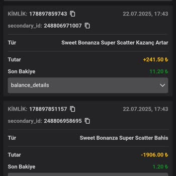 Sweet Bonanza Hesabımdaki Bakiyem İzinsiz Oyunla Sıfırlandı