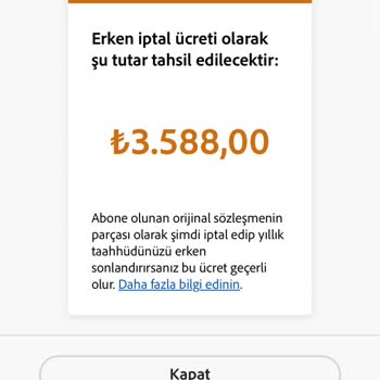 Adobe Deneme Üyeliği Sonrası Haksız Ücret Talebi Ve İptal Sorunu