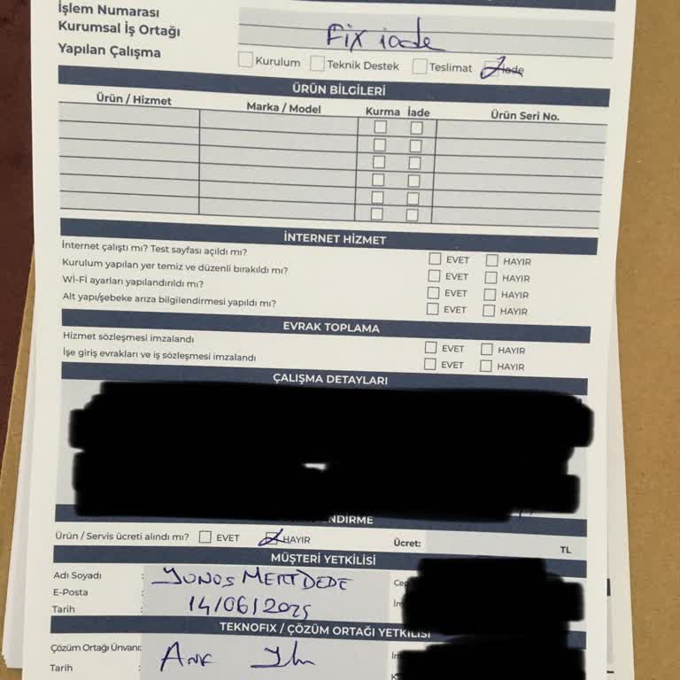 Modem İadesi Sonrası Ücret İadem Yapılmıyor