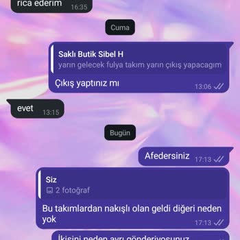 İki Ayda Eksik Gönderilen Takım Ve İade Sorunu